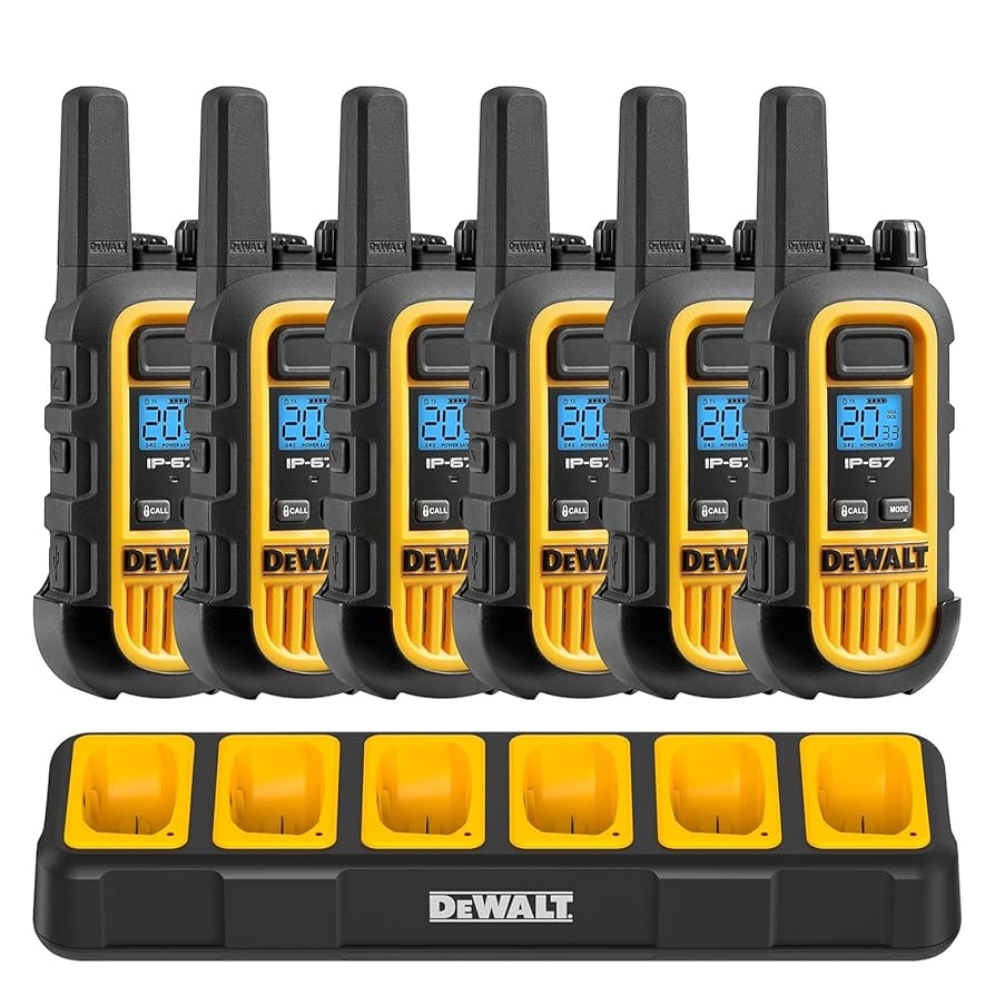 Amazon DEWALT DXFRS300 1 Watt Heavy Duty Walkie Talkies 
