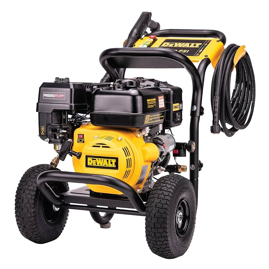 Amazon DeWalt DXPW3400PRNB S PressuReady 3400 PSI Gas Pressure Washer With Quick Start Technology 2 5 GPM Axial Cam Pump 208cc Engine Cold Water Includes 25 Ft Hose Nozzles Spray Gun Wand 49 State 