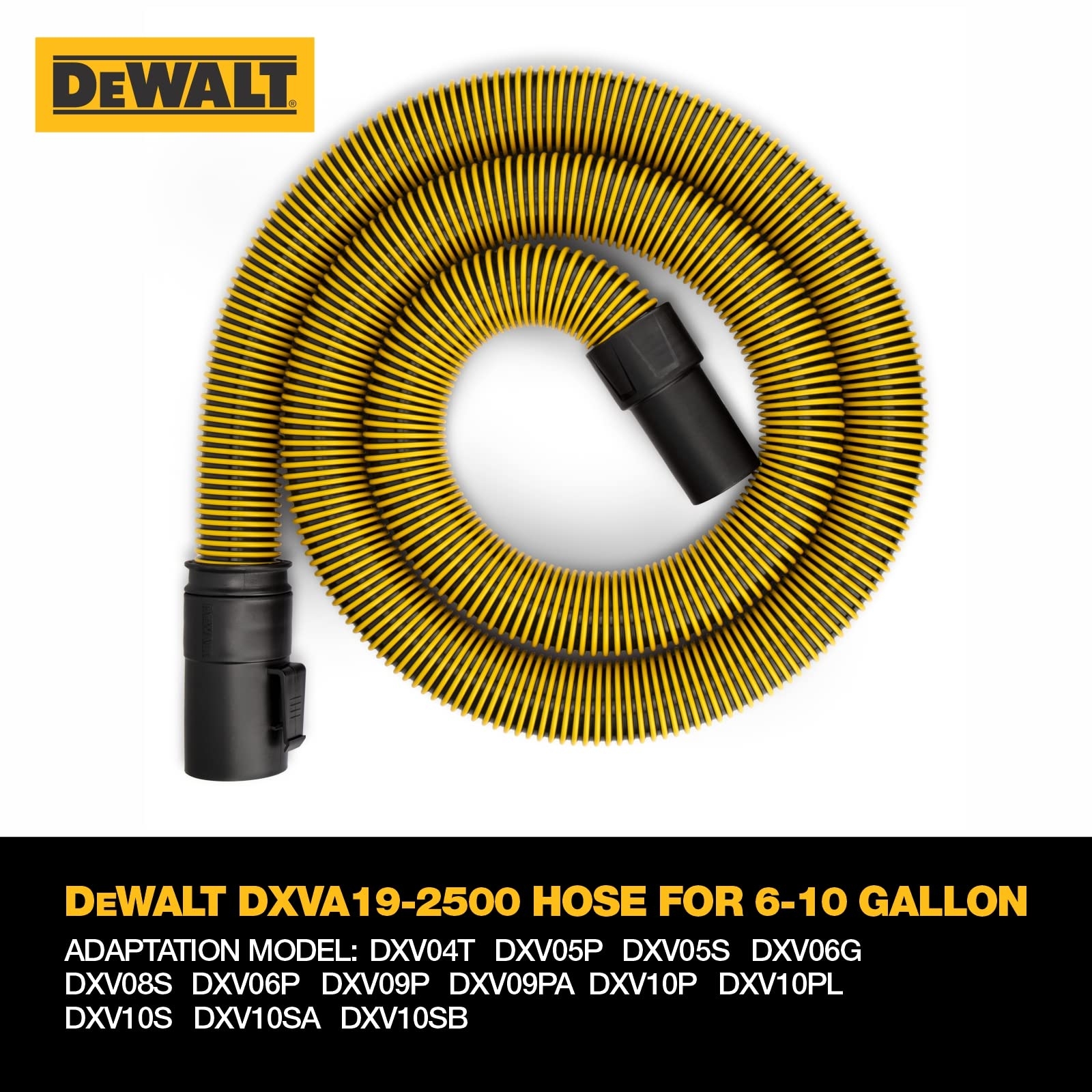 Amazon DeWalt DXVA19 2500 Ultra Durable Vacuum Hose Shop Vacuum Accessories 1 7 8