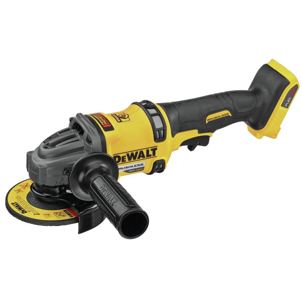 Amazon DEWALT FLEXVOLT 60V MAX Angle Grinder With Kickback Brake 4 1 2 Inch To 6 Inch Tool Only DCG418B 