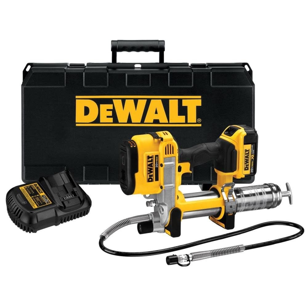 Amazon DEWALT Grease Gun Kit 20V MAX With Battery And Charger Cordless Grease Gun 42 Hose 10 000 PSI Variable Speed Triggers DCGG571M1 Automotive