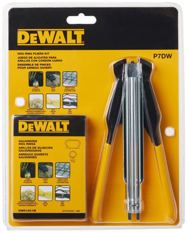Amazon DEWALT Hog Ring Pliers Kit Includes Pliers And 1000