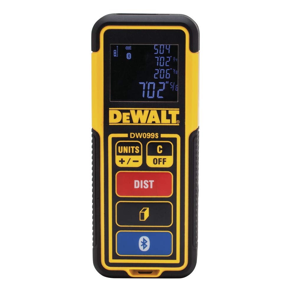 Amazon DEWALT Laser Measure Tool Distance Meter 100 Feet With Bluetooth DW099S Tools Home Improvement