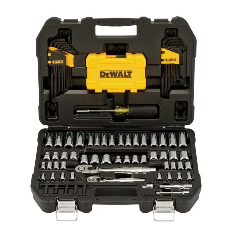 Amazon DEWALT Mechanics Tools Kit And Socket Set 1 4 3 8 Drive SAE 108 Piece DWMT73801 Tools Home Improvement