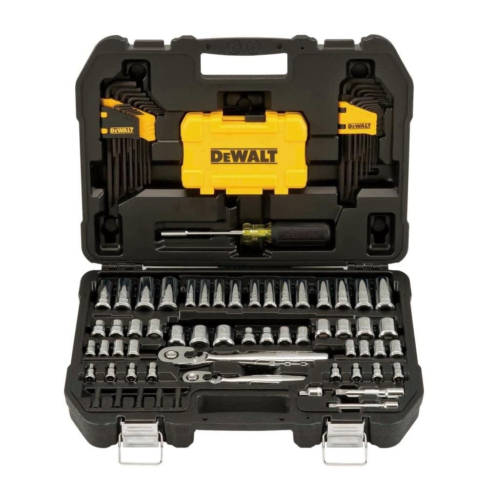 Amazon DEWALT Mechanics Tools Kit And Socket Set 1 4 3 8 Drive SAE 108 Piece DWMT73801 Tools Home Improvement