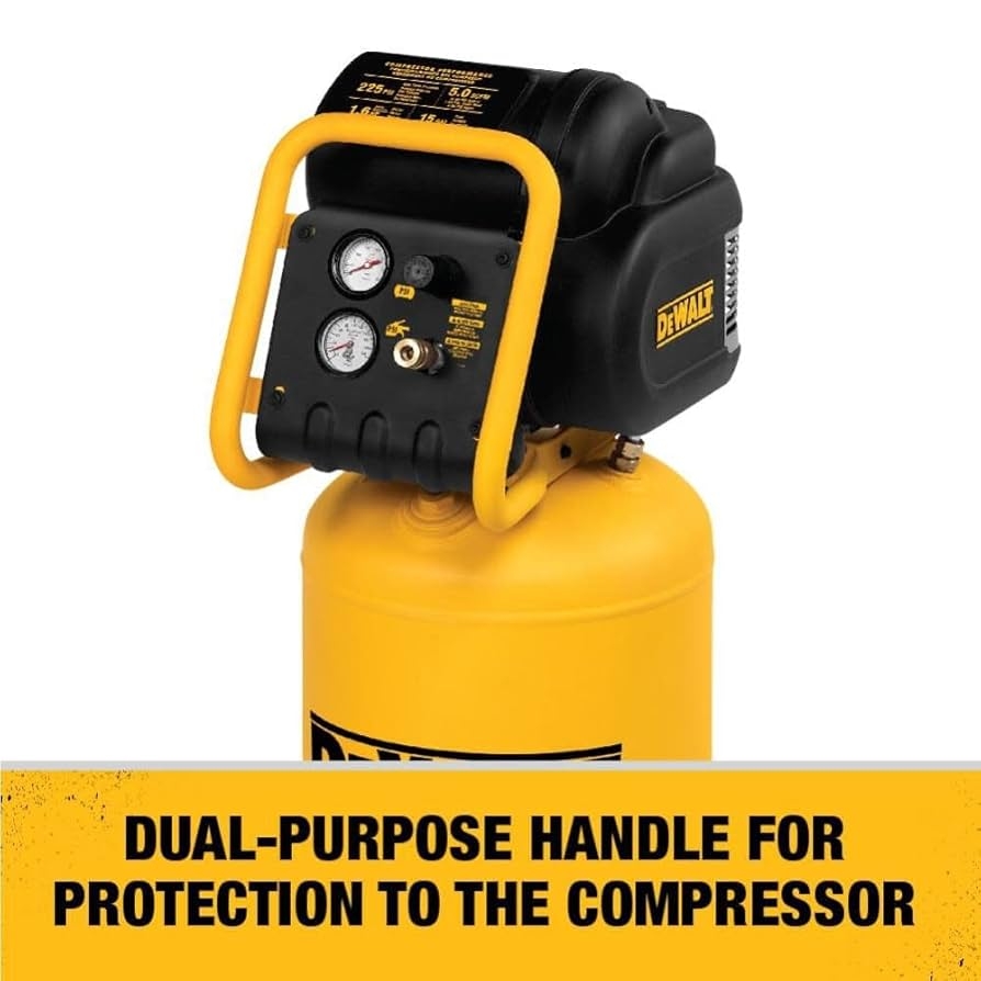 Amazon DEWALT Vertical Portable Compressor 1 9 Hp 200 Psi Oil Free High Pressure Low Noise D55168 Tools Home Improvement