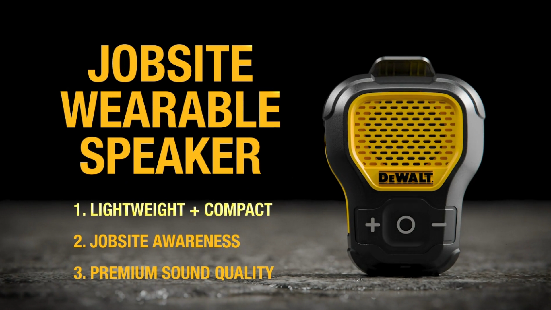 Amazon DEWALT Wearable Bluetooth Speaker Updated Version 