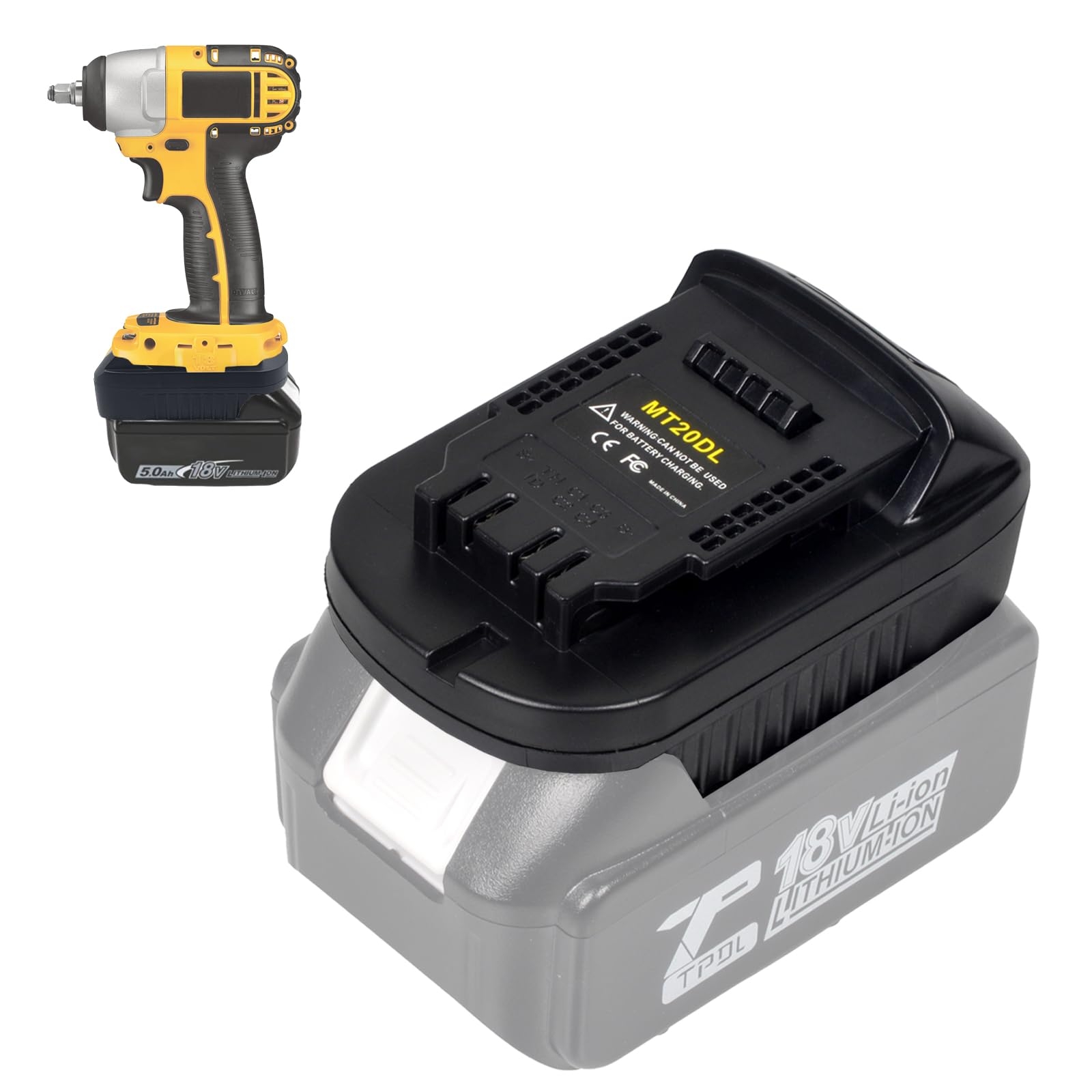 Amazon Echoyee MT20DL Battery Adapter Compatible With Makita 