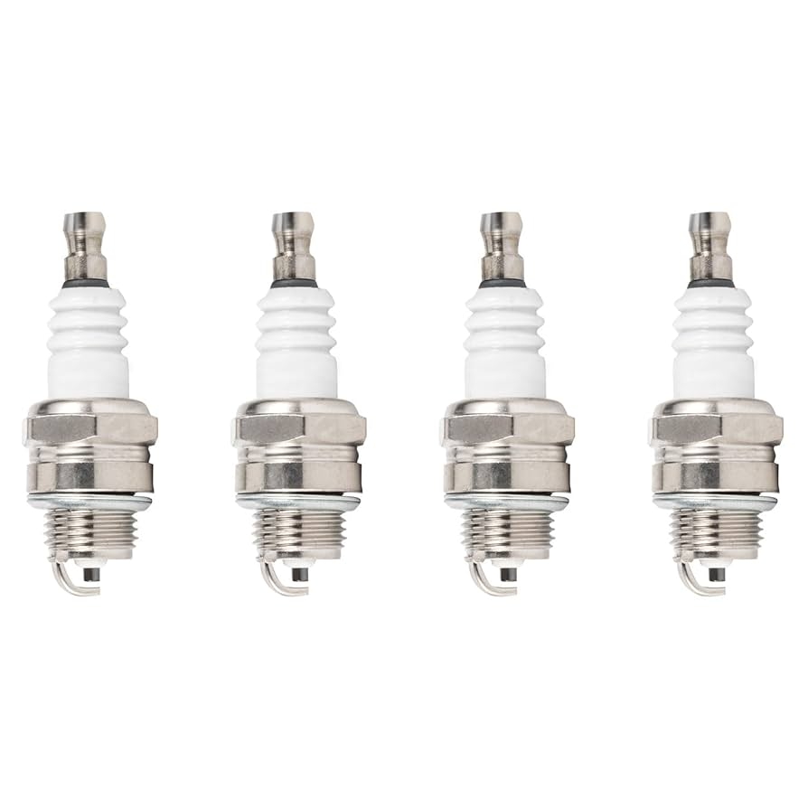Amazon ENA Set Of 4 Spark Plug Compatible With Husqvarna Jonsered Stihl Chainsaw 440e 460 390XP CS2188 Turbo MS191T Replacement For 7545 7547 7813 852 1 852ECO 852EZ 858 1 CJ6Y RCJ6Y 6703 Patio Lawn Garden
