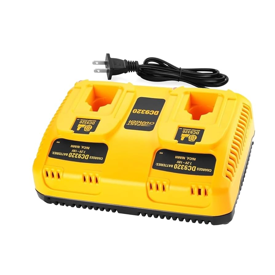 Amazon Energup Dual DC9320 Fast Charger For Dewalt 18V Battery DW9116 Compatible With 7 2V 18V XRP NiCD NiMH DC9098 DC9096 DC9091 DE9057 DW9072 For Dewalt Battery Charger Not For Lithium Tools Home