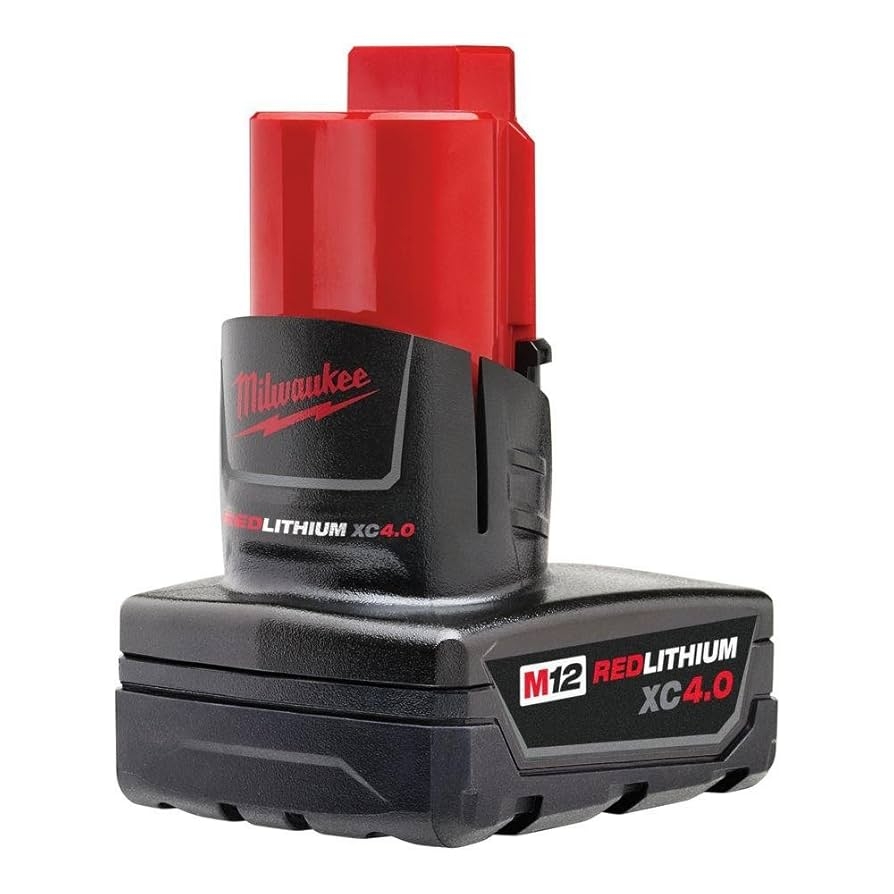 Amazon Genuine Milwaukee 48 11 2440 New M12 12v Red Lithium XC 4 0 Ah Battery Tools Home Improvement