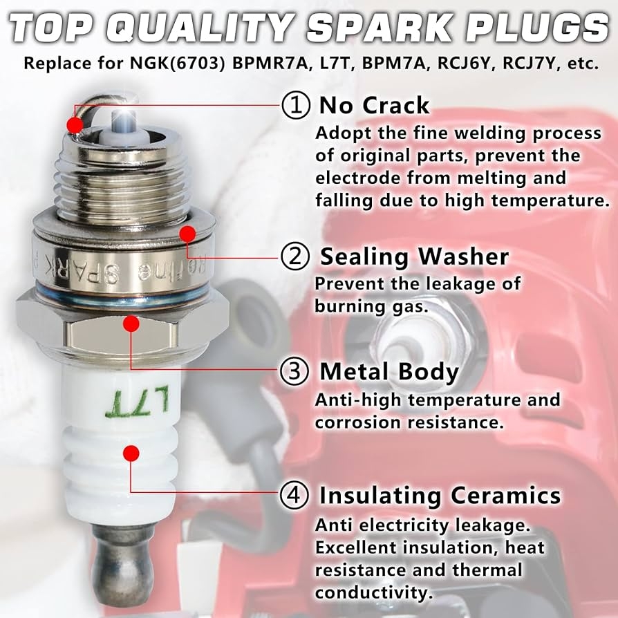 Amazon GREPSPUD 3pcs BPMR7A L7T Spark Plugs With 1pc 13 By 19 Mm Chainsaw Scrench Wrench Tool BPM7A RCJ6Y RCJ7Y Sparkplugs For 2 Stroke Small Engine Husqvarna Stihl MS290 021 023 024 025