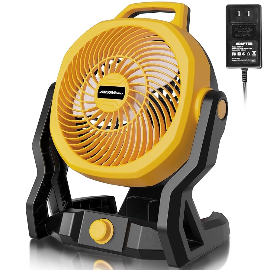 Amazon HEINPRO Battery Operated Fan Compatible With Dewalt 