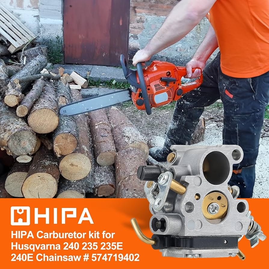 adjust carburetor on husqvarna 235 e chainsaw