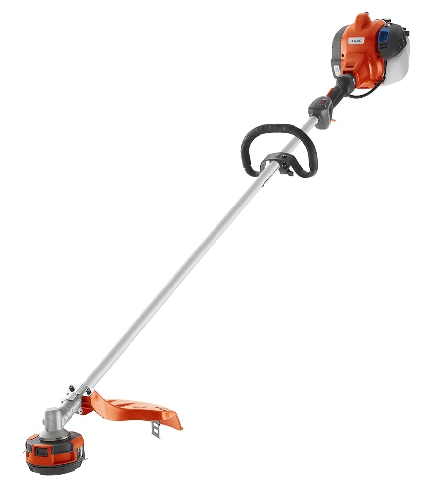Amazon Husqvarna 130L Gas String Trimmer 28 cc 2 Cycle 18 Inch Straight Shaft Gas Weed Wacker With Rapid Replace Trimmer Head For Seamless String Reloading 970514405
