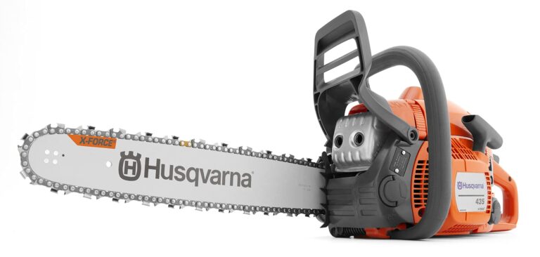 Amazon Husqvarna 435 Gas Chainsaw 40 cc 2 2 HP 2 Cycle X Torq Engine 16 Inch Chainsaw With Smart Start For Wood Cutting And Tree Trimming 970612116 Patio Lawn Garden