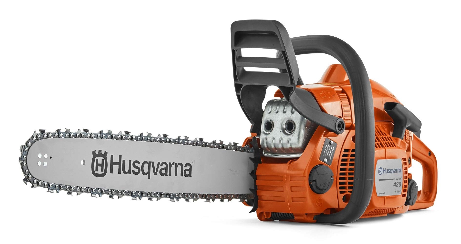 Amazon Husqvarna 435 Gas Chainsaw 40 cc 2 2 HP 2 Cycle X Torq Engine 16 Inch Chainsaw With Smart Start For Wood Cutting And Tree Trimming Patio Lawn Garden