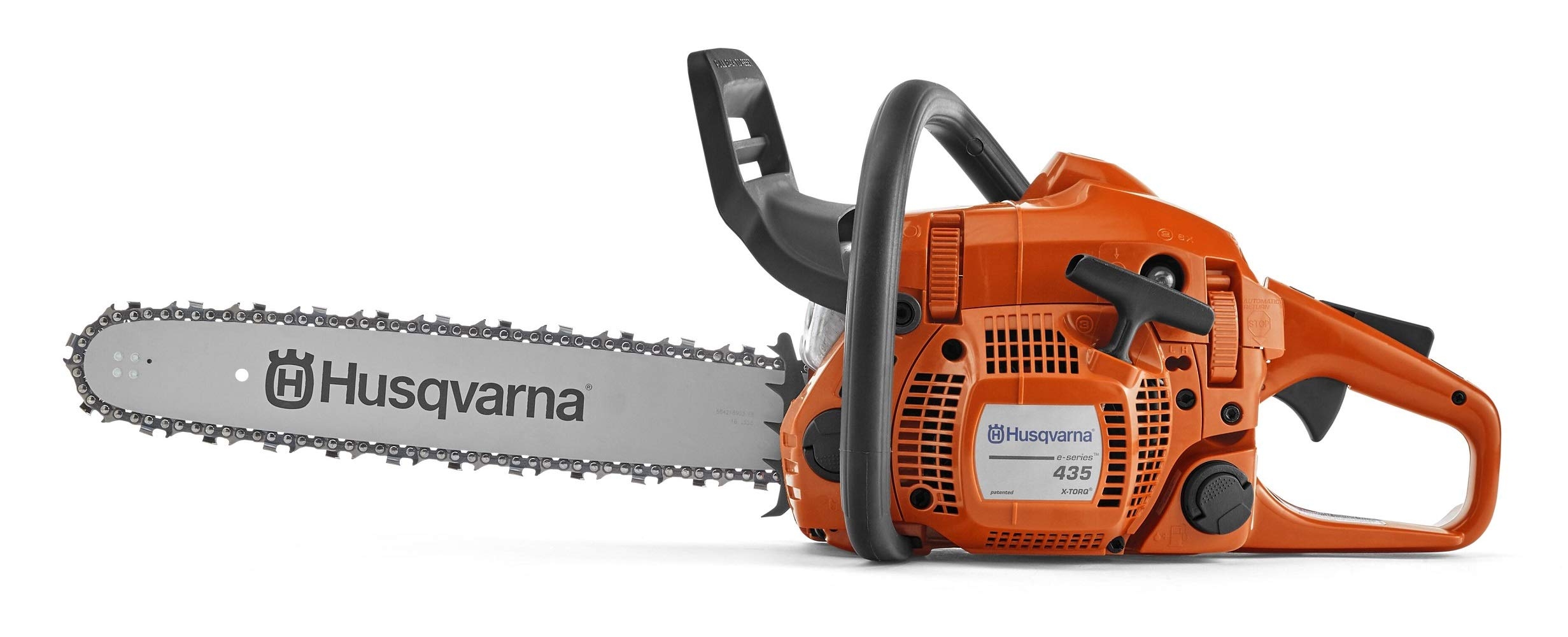 Amazon Husqvarna 435 Gas Chainsaw 40 cc 2 2 HP 2 Cycle X Torq Engine 16 Inch Chainsaw With Smart Start For Wood Cutting And Tree Trimming Patio Lawn Garden
