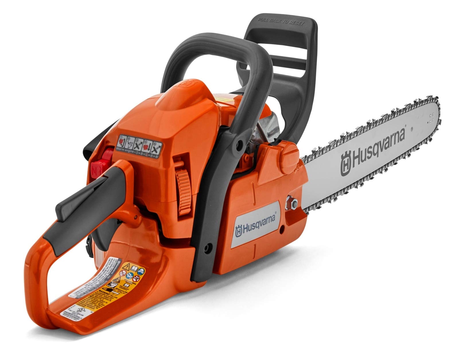 Amazon Husqvarna 440 Gas Chainsaw With X Cut Chain 40 cc 2 4 HP 2 Cycle X Torq Engine 18 Inch Chainsaw With Automatic Oiler And Smart Start Technology For Wood Cutting And Tree Trimming Patio 