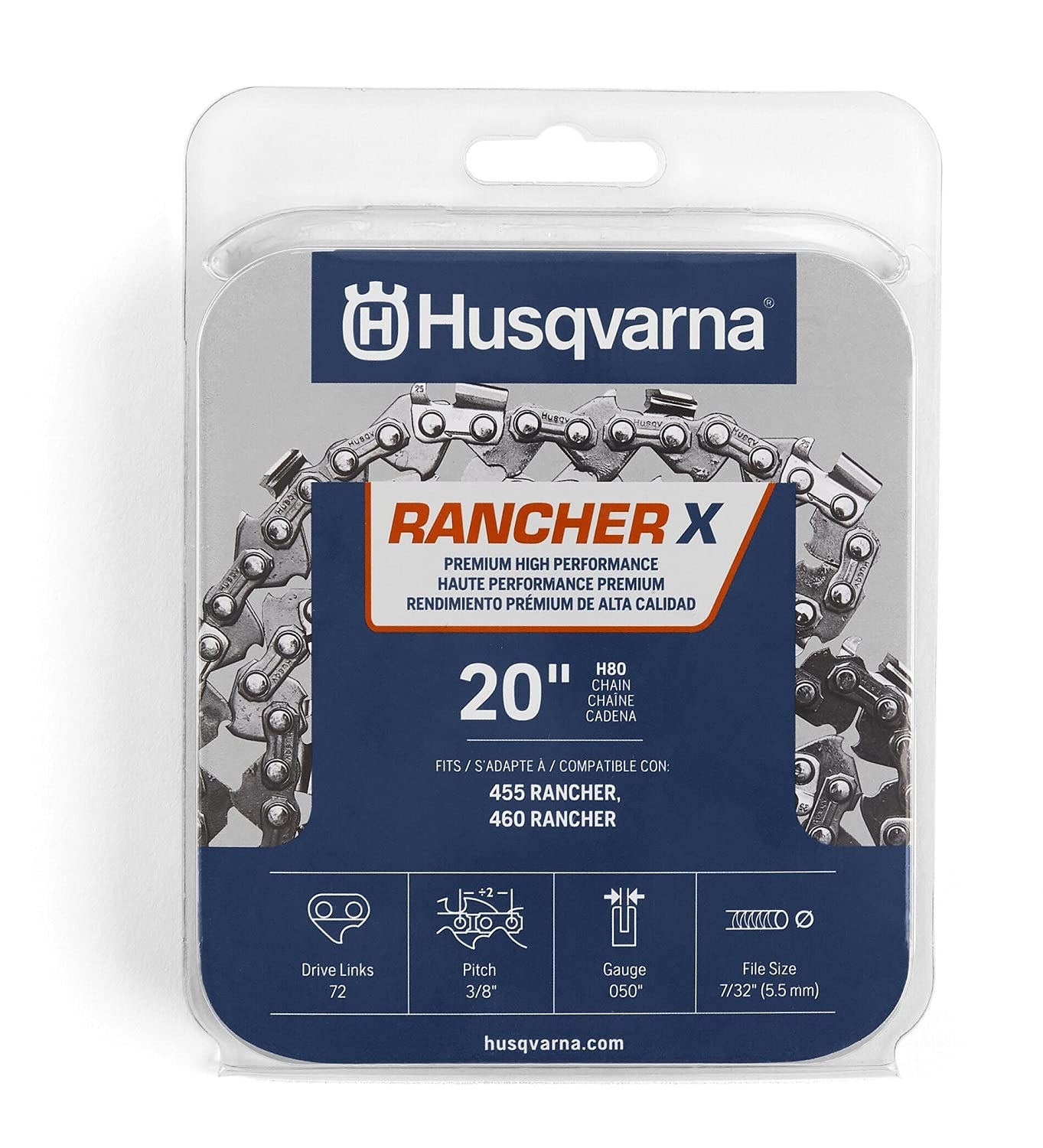 Amazon Husqvarna 531300441 H 80 Chainsaw Chain Orange Gray 20 Inches Patio Lawn Garden