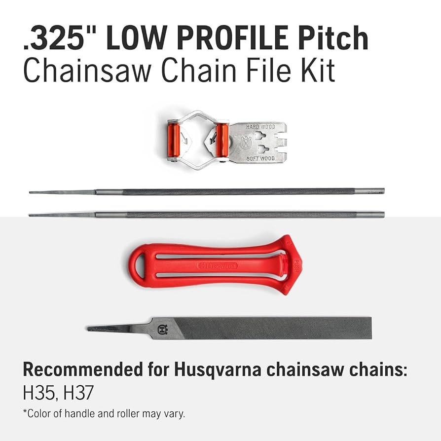 Amazon Husqvarna Chainsaw File Kit For 3 8 LO PRO Pitch Chainsaw Chains Sharpening Kit Includes Handle Combination Guide Flat And Round Files Patio Lawn Garden