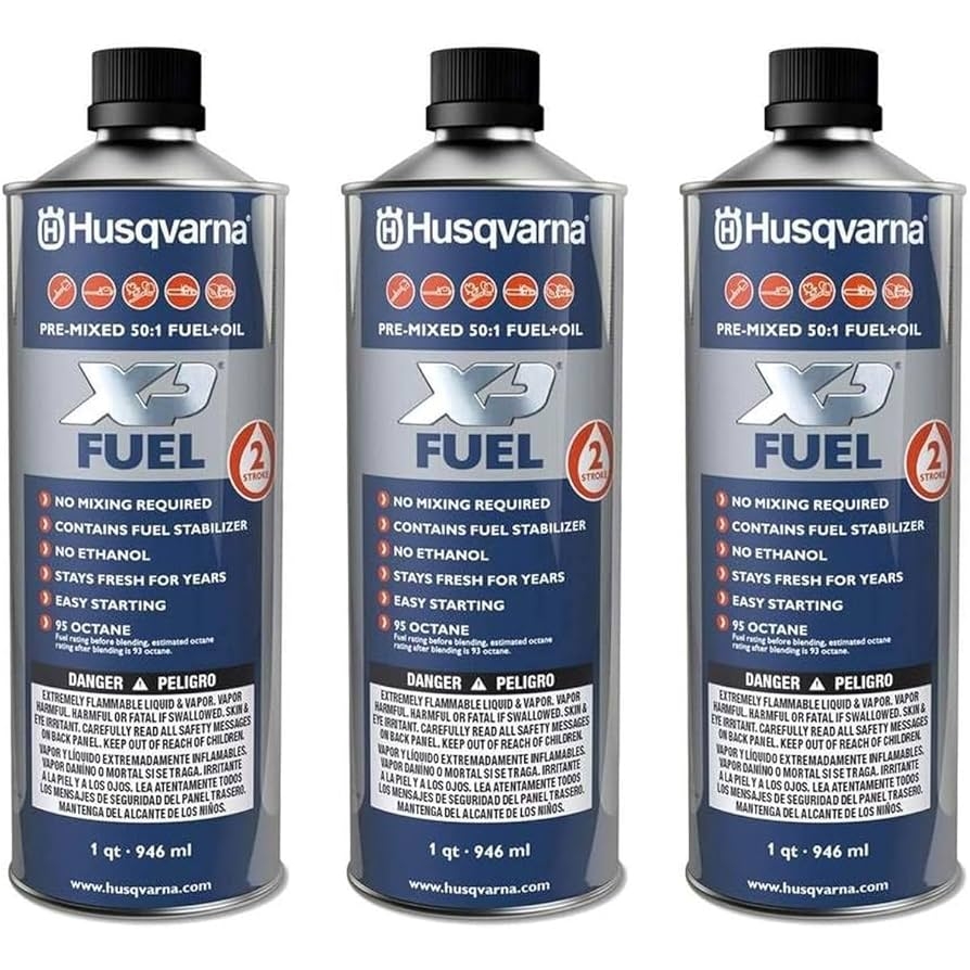 Amazon Husqvarna XP Pre Mixed Fuel And Engine Oil Quart 3 Pack Blue Automotive