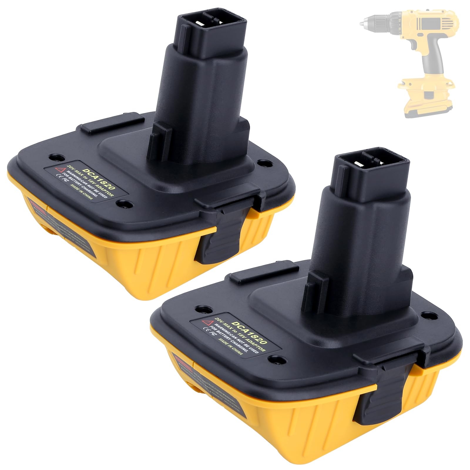Amazon Kotoate 2 Pack DCA1820 Adapter Compatible With Dewalt 20V MAX Battery To 18V XRP Battery 18V To 20V Battery Adapter Compatible With Dewalt 18 Volt NiCad Tools Tools Home Improvement