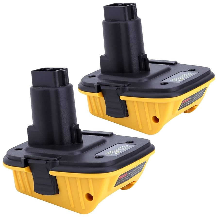 Amazon Kotoate 2Pack DCA1820 Battery Adapter Compatible With Dewalt 18V Tools Compatible With Dewalt 18V To 20V Adapter Convert 20 Volt Lithium Battery DCB201 DCB206 To 18 Volt Nicad DC9096 DE9095 