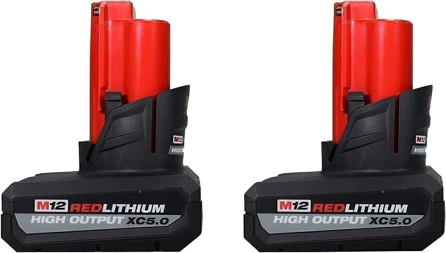 Amazon Milwaukee 48 11 2450 12V Lithium Ion High Output 5Ah Battery 2 Pack Tools Home Improvement