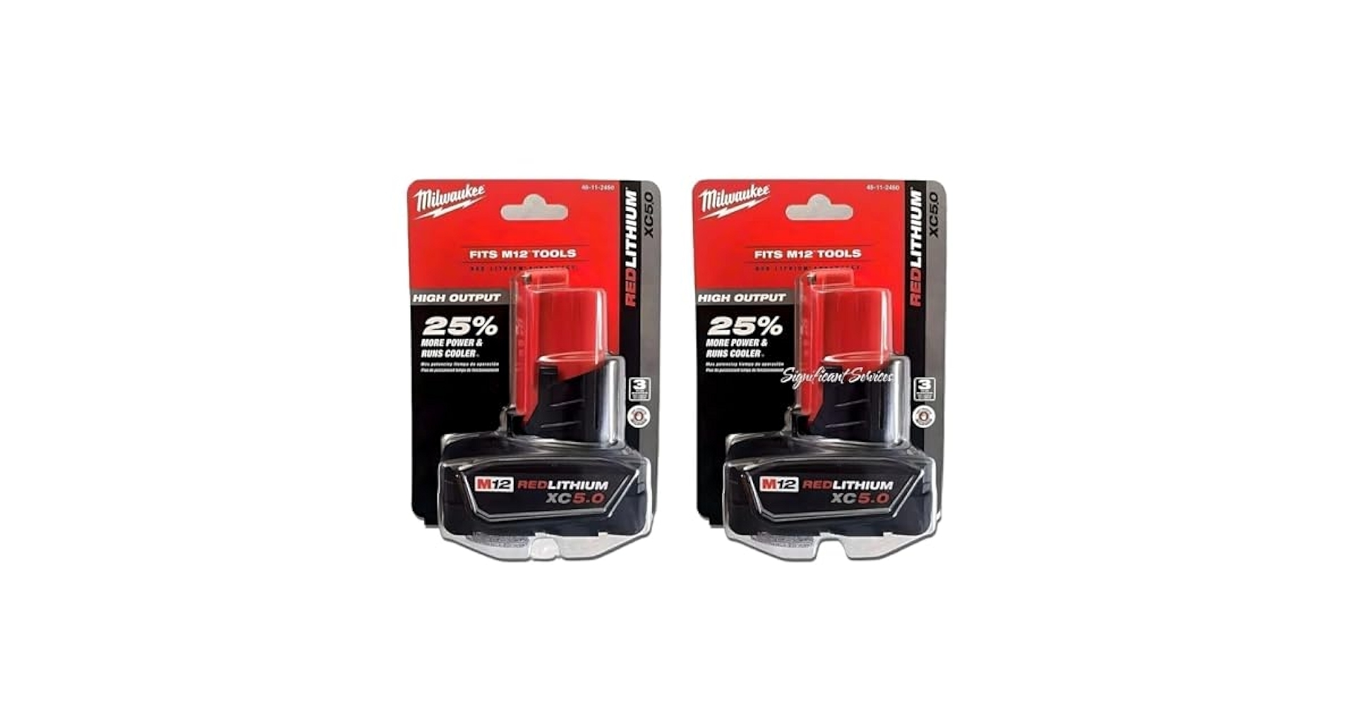 milwaukee m12 5.0 battery 2 pack