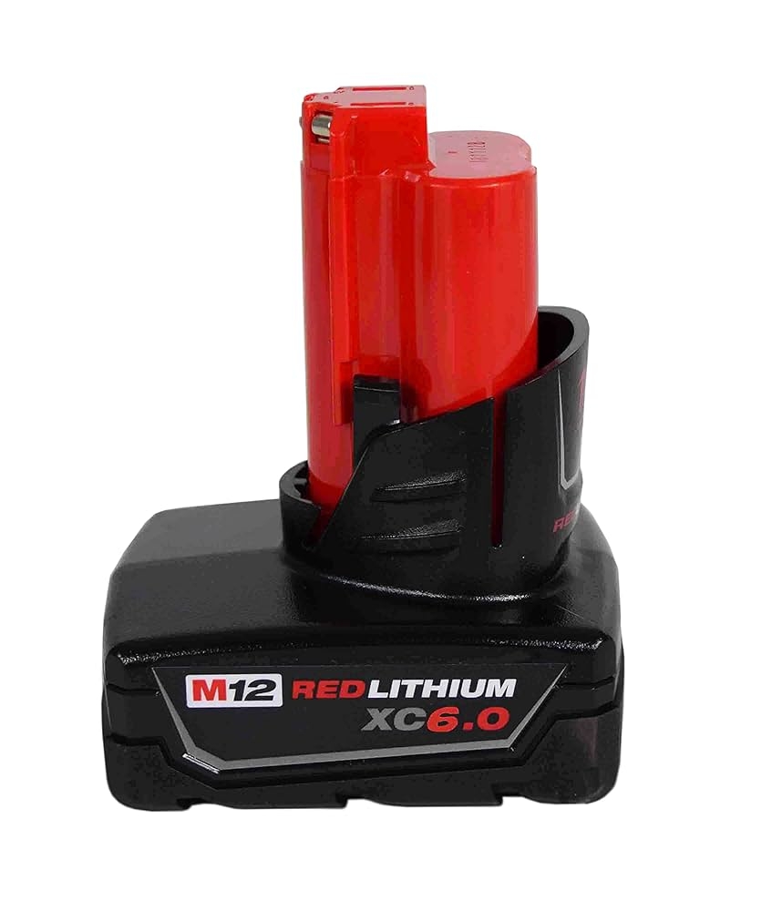 Amazon Milwaukee 48 11 2460 M12 12V Lithium Ion XC Extended Capacity Battery Pack 6 0Ah 2 Pack Tools Home Improvement