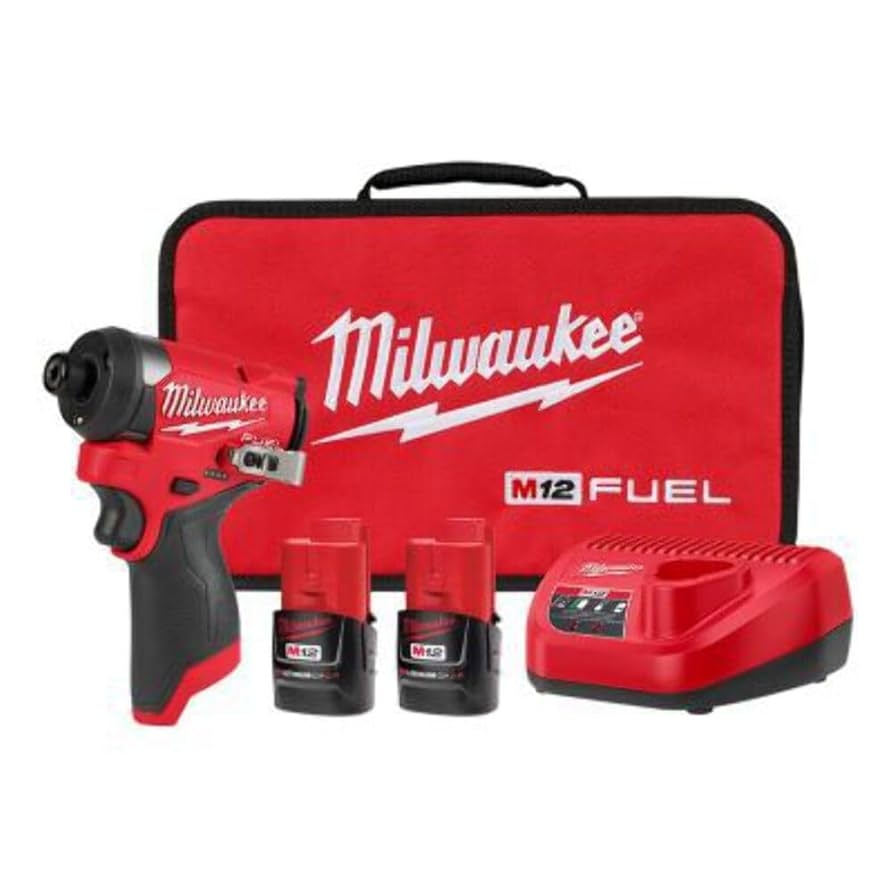 Amazon Milwaukee Electric M12 Fuel 1 4 HEX Impact Driver KIT Tools Home Improvement