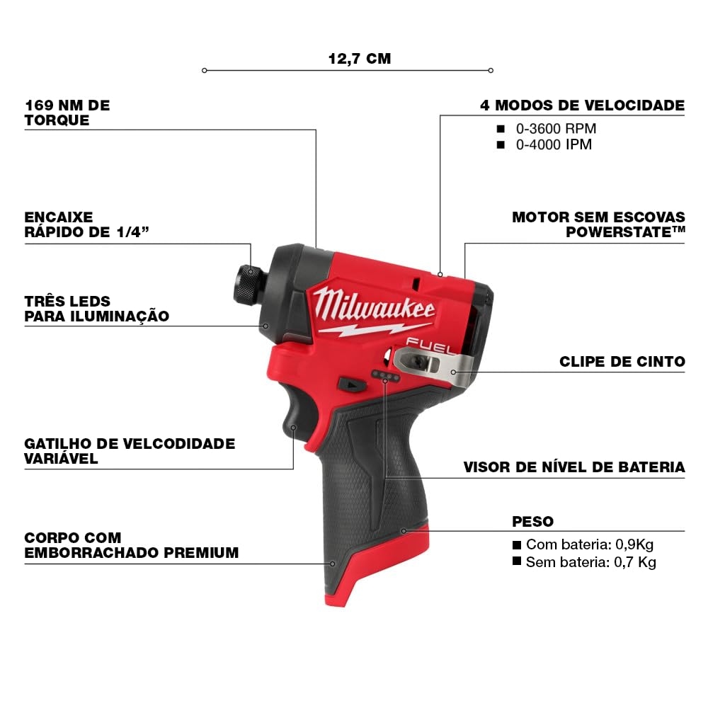 Amazon Milwaukee Electric M12 Fuel 1 4 HEX Impact Driver Tools Home Improvement