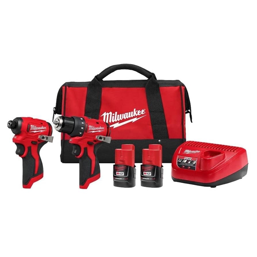 Amazon Milwaukee Electric M12 SUBCOMPACT BRUSHLESS 2 Tool Combo KIT Automotive