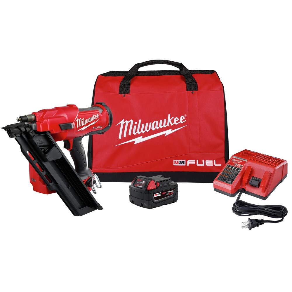 Amazon Milwaukee Electric M18 Fuel 30 Degree FRAMING Nailer KIT Tools Home Improvement