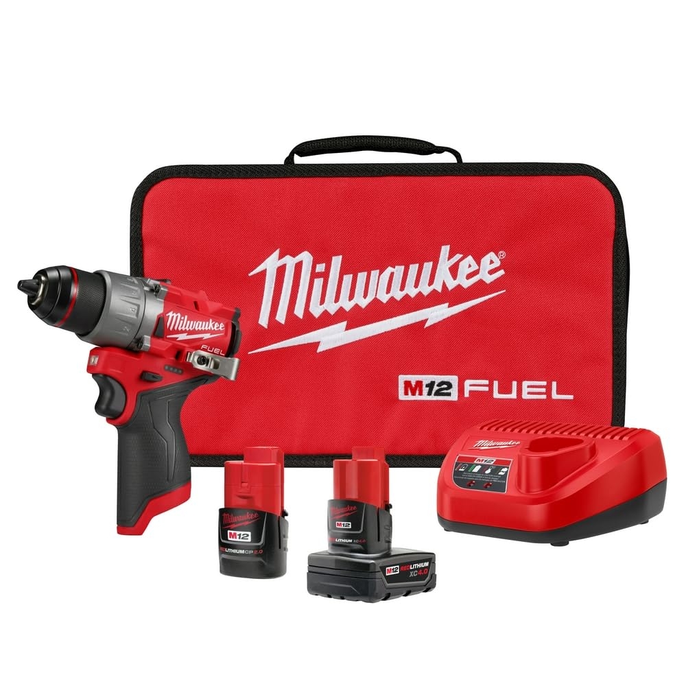 Amazon Milwaukee Electric Tool M12 Fuel 1 2 Drill Driver Kit Tools Home Improvement