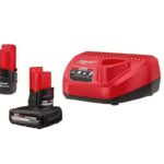 Amazon Milwaukee M12 12 Volt Lithium Ion High Output 5 0 Ah And 2 5 Ah Battery Packs And Charger Starter Kit Tools Home Improvement