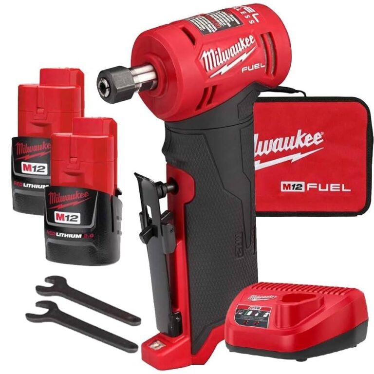 Amazon Milwaukee M12 FUEL 1 4 Right Angle Die Grinder Kit Tools Home Improvement