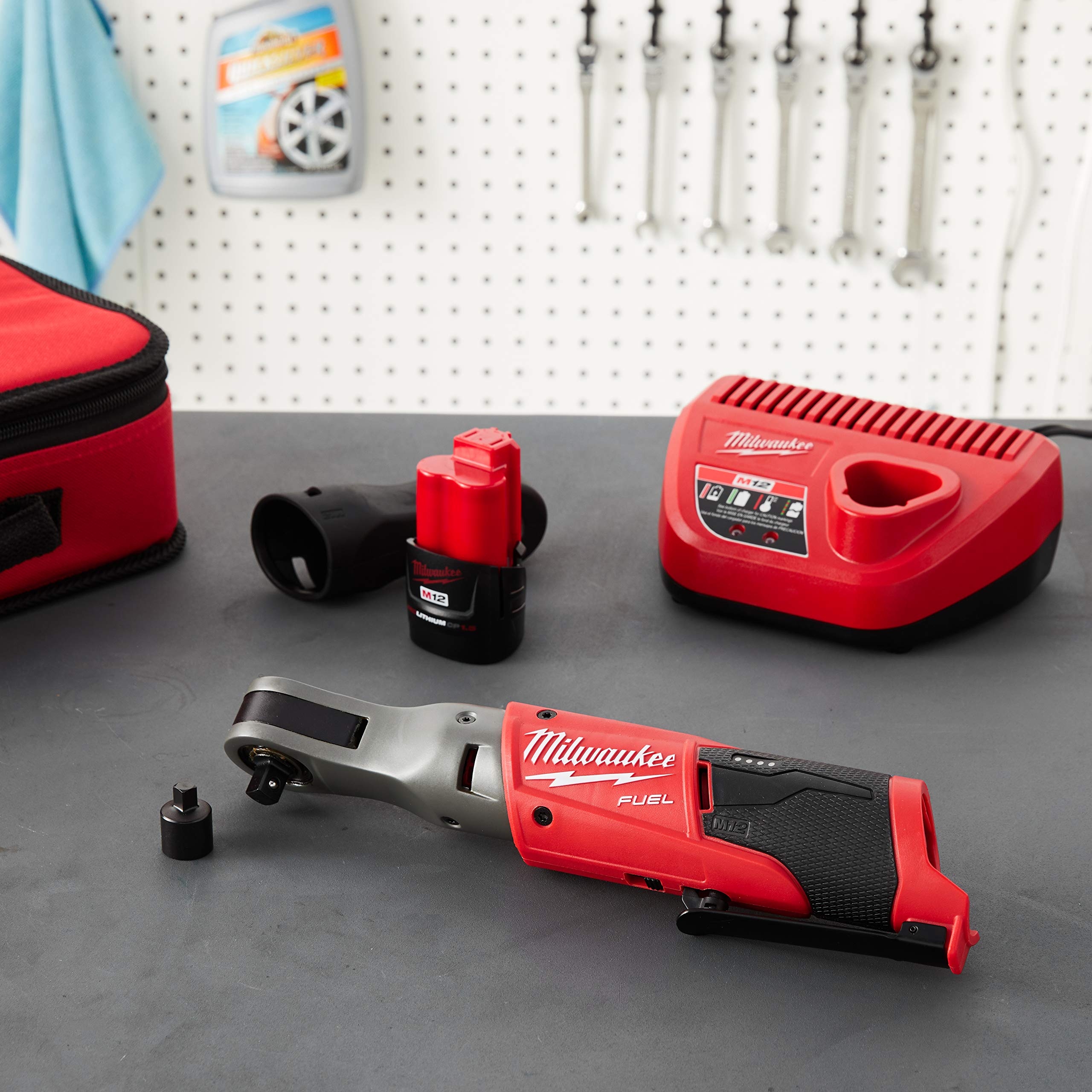 milwaukee m12 fuel 3/8 ratchet kit