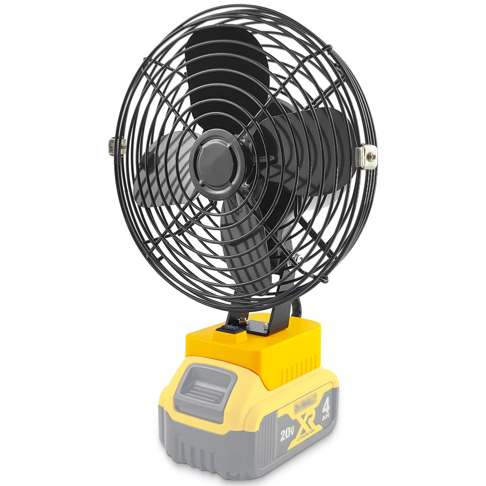 Amazon Portable Outdoor Sleek Jobsite Cordless Fan Compatible With DeWalt Bucket Indoor Fans Operated Powered By DeWalt 20V Max Battery Blow Heat And Cooling At Work Tool Only Tools Home Improvement