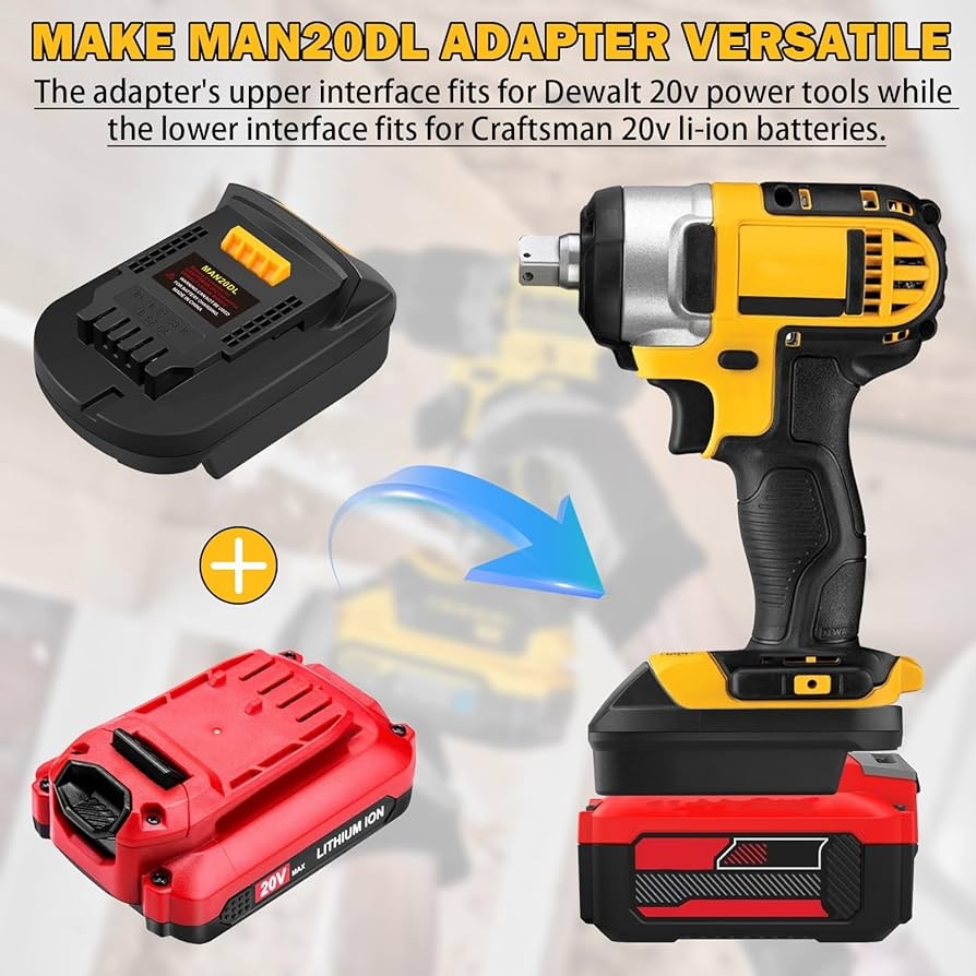 Amazon TPDL Adapter For Craftsman V20 Li ion Battery Convert 
