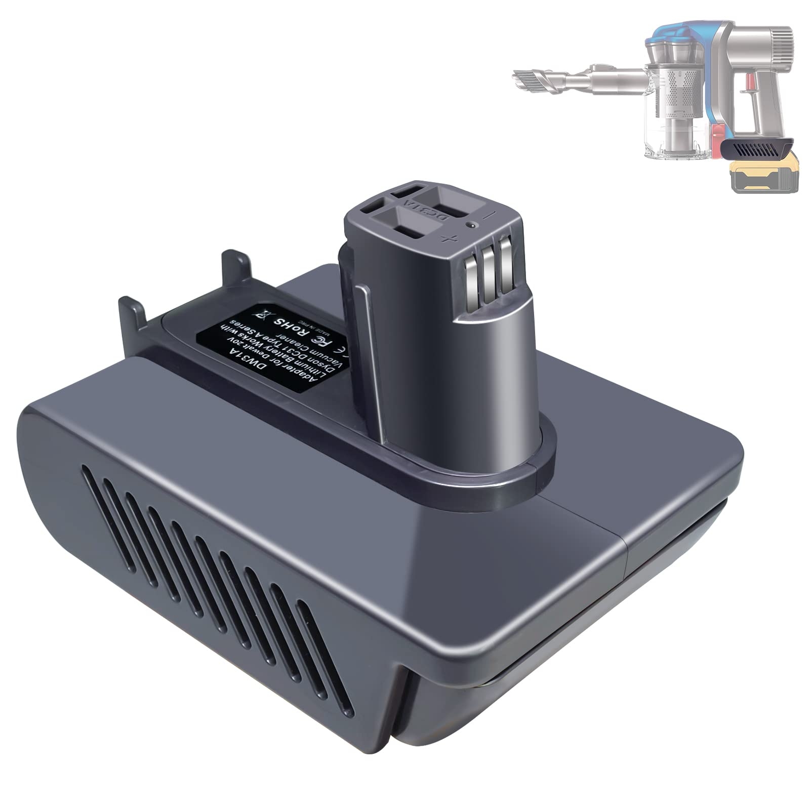 Amazon TPDL Adapter For Dewalt Battery To For Dyson Type A DC31 DC34 DC35 DC44 DC45 For Dyson Handheld Cordless Vacuum Animal 917083 01 Not Fit All Type B Model Not For DC44 MK2 