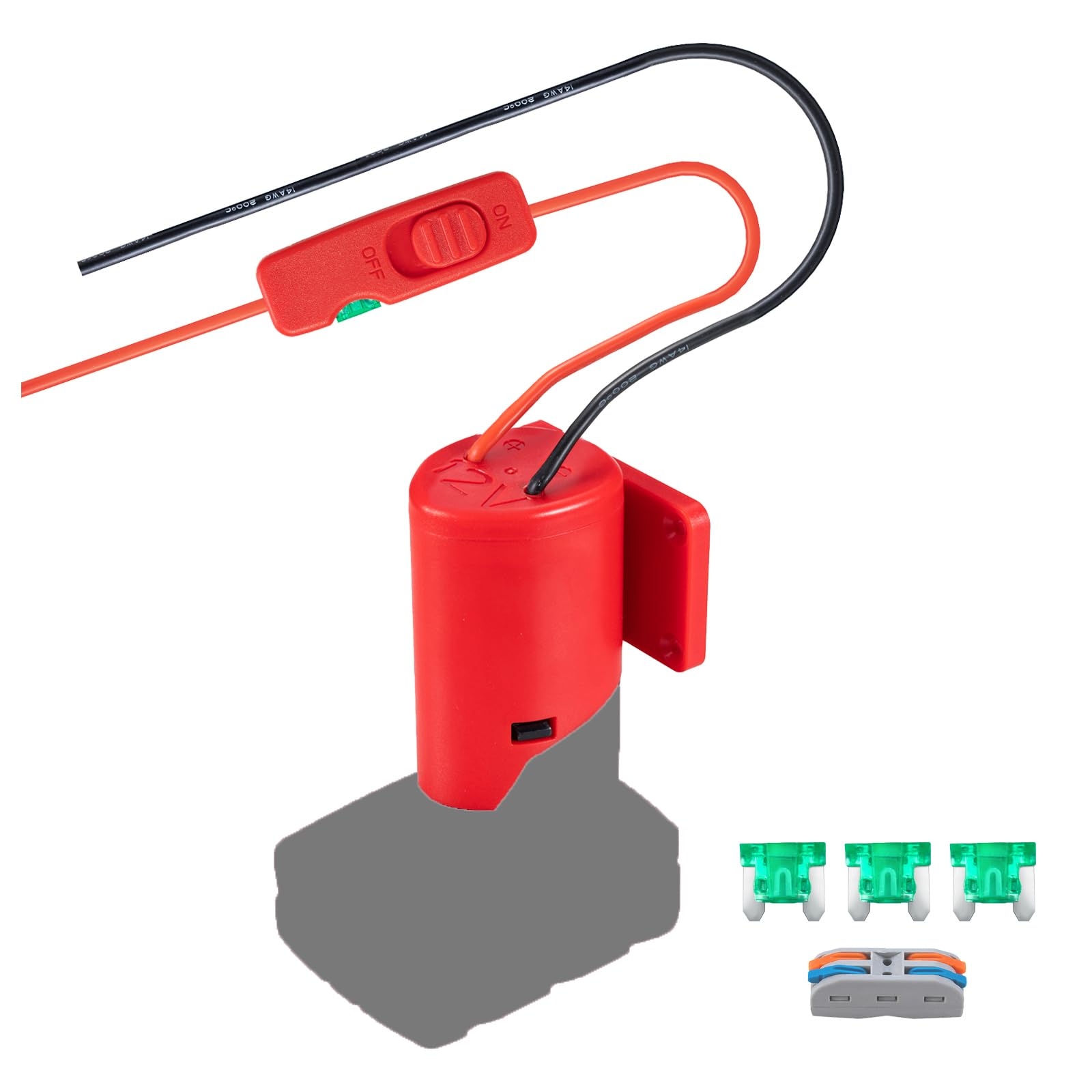 Amazon Upgraded Battery Adapter Compatible For Milwaukee 12V Battery Adapter All in one Design Of The Fuse And Switch Power Ride Wheel Adapter Converter Kit 14 Gauge Toys Games