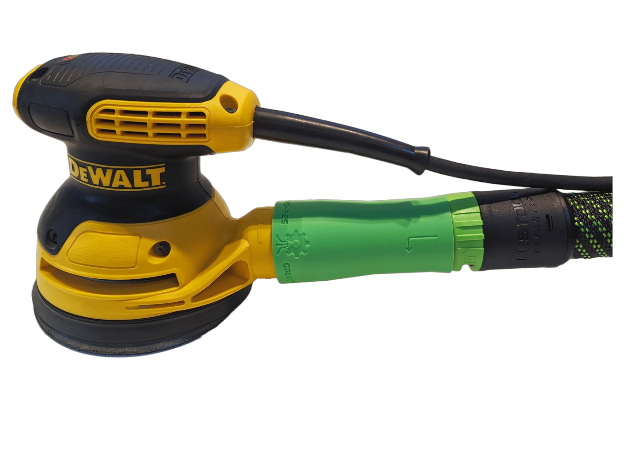 Amazon Vacuum Adapter For Dewalt Sanders To Festool Hose Superior Dust Collection Galactic Gadgets Festool 27mm Neon Green Tools U0026 Home Improvement