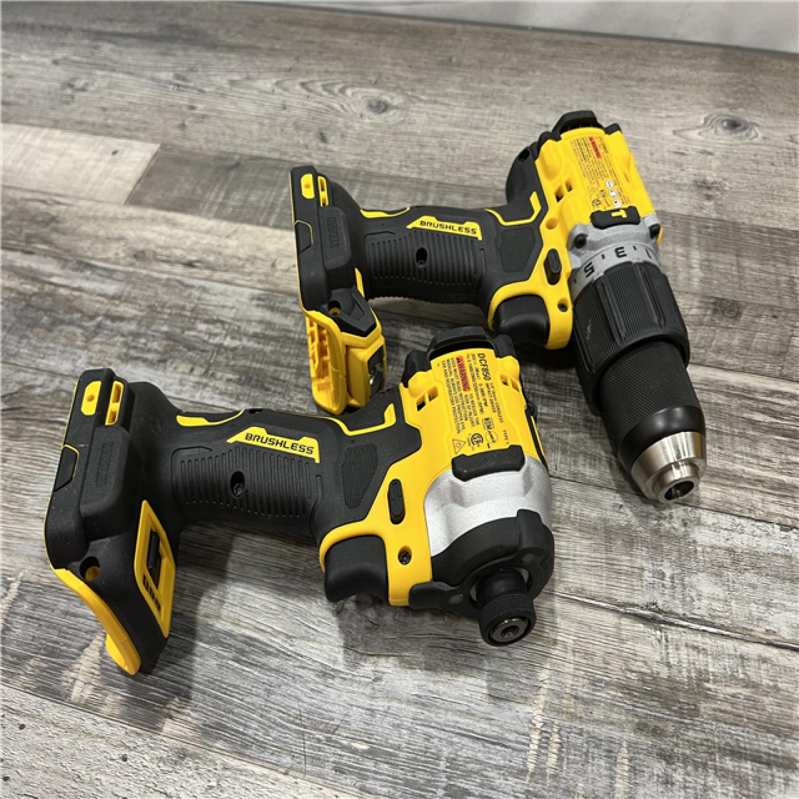 AS IS DEWALT 20V MAX XR Hammer Drill And ATOMIC Impact Driver 2 Tool Cordless Combo