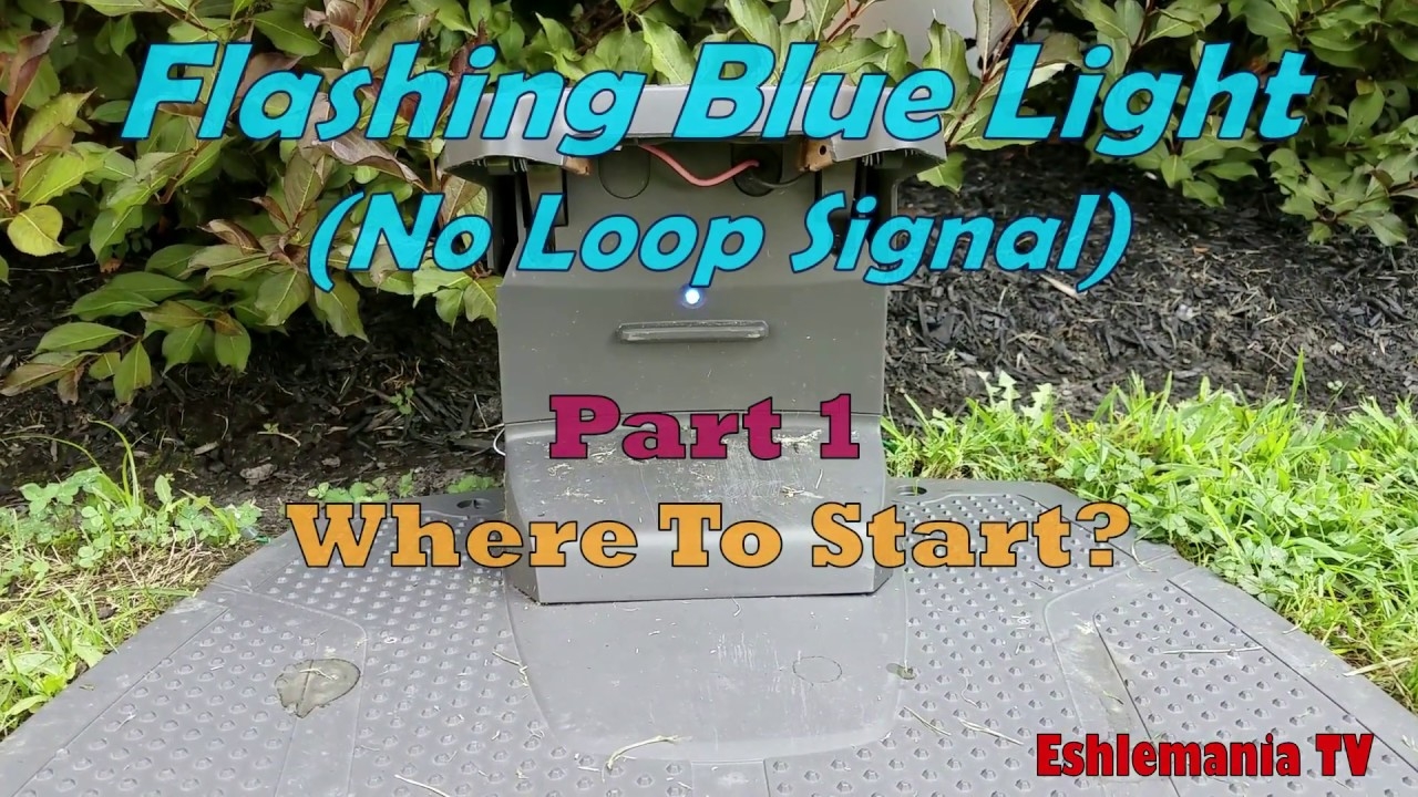 Automower Answers NO LOOP Signal Flashing Blue Light YouTube