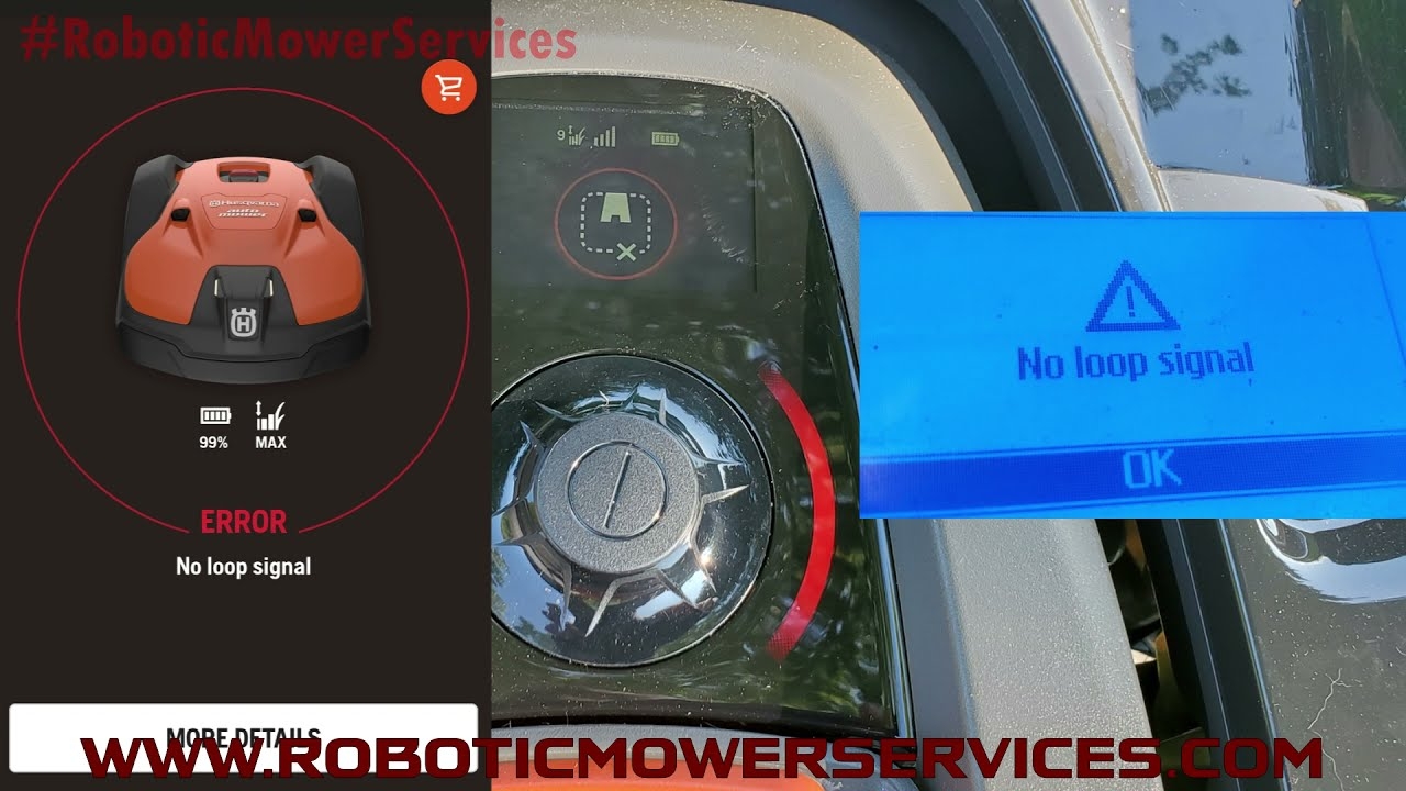 husqvarna automower flashing blue light
