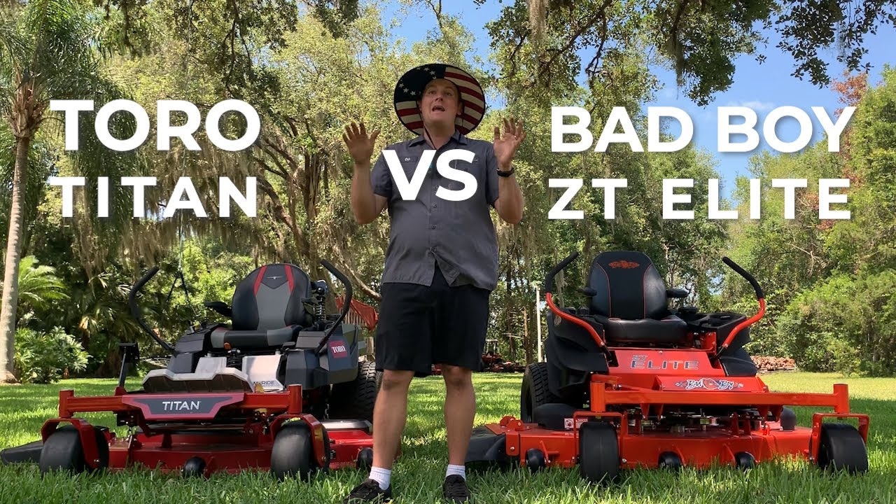 Bad Boy Vs Toro Titan Residential Mowers