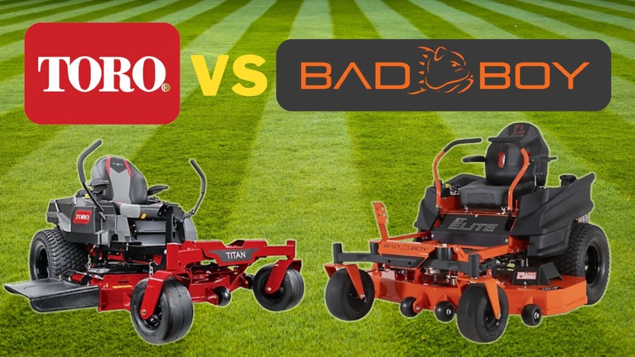 Bad Boy ZT Elite VS Toro Titan Zero Turn Mower YouTube