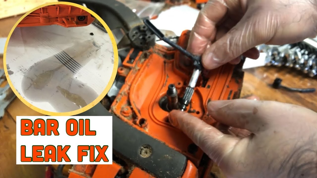 Bar Oil Leak Fix Husqvarna 435 Chainsaw YouTube